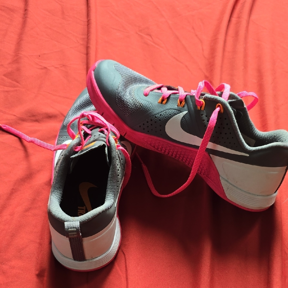 Nike Gray and Pink Athletic Shoes